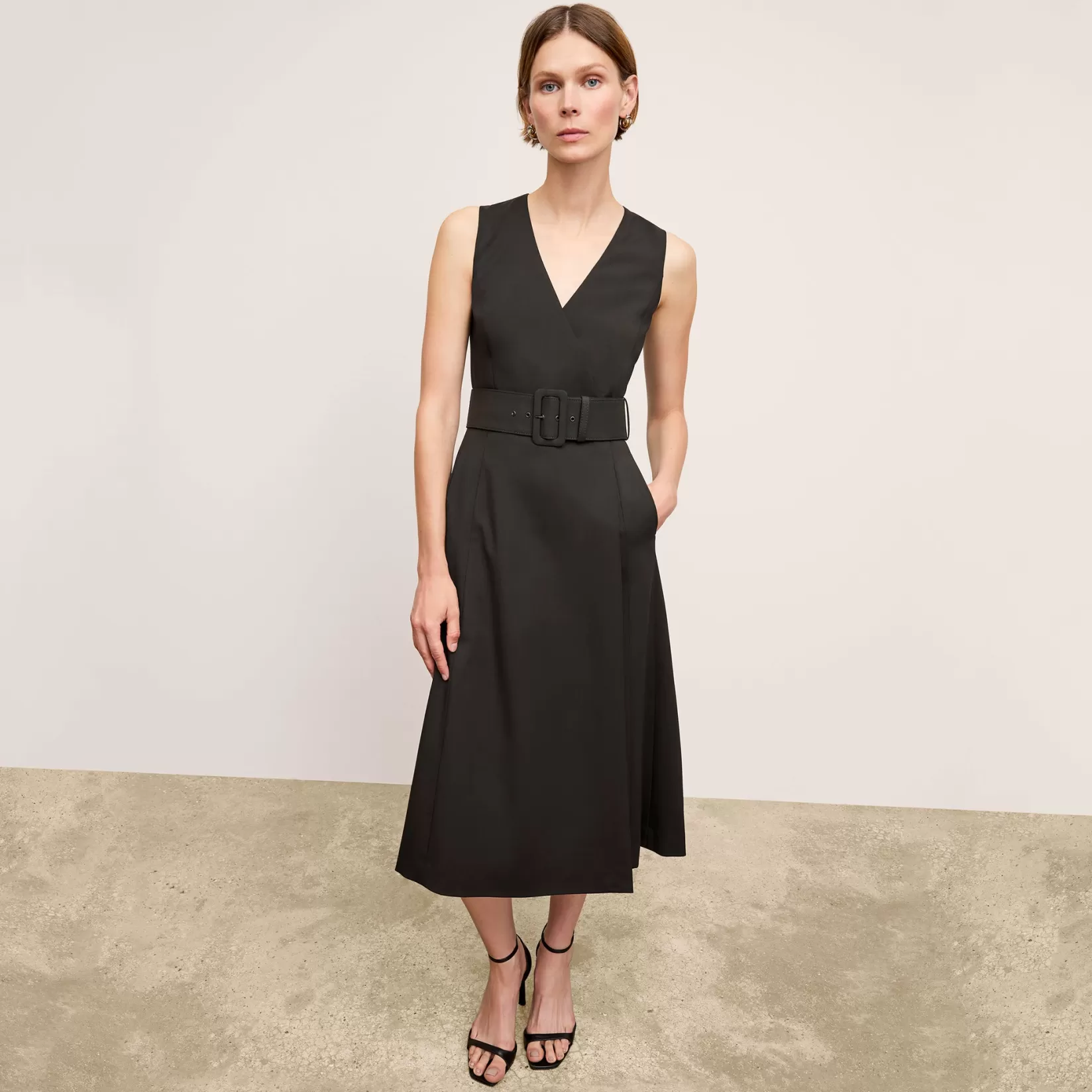 Dresses | Suiting | M.M.LaFleur The Angel Dress - Washable Wool Twill Black