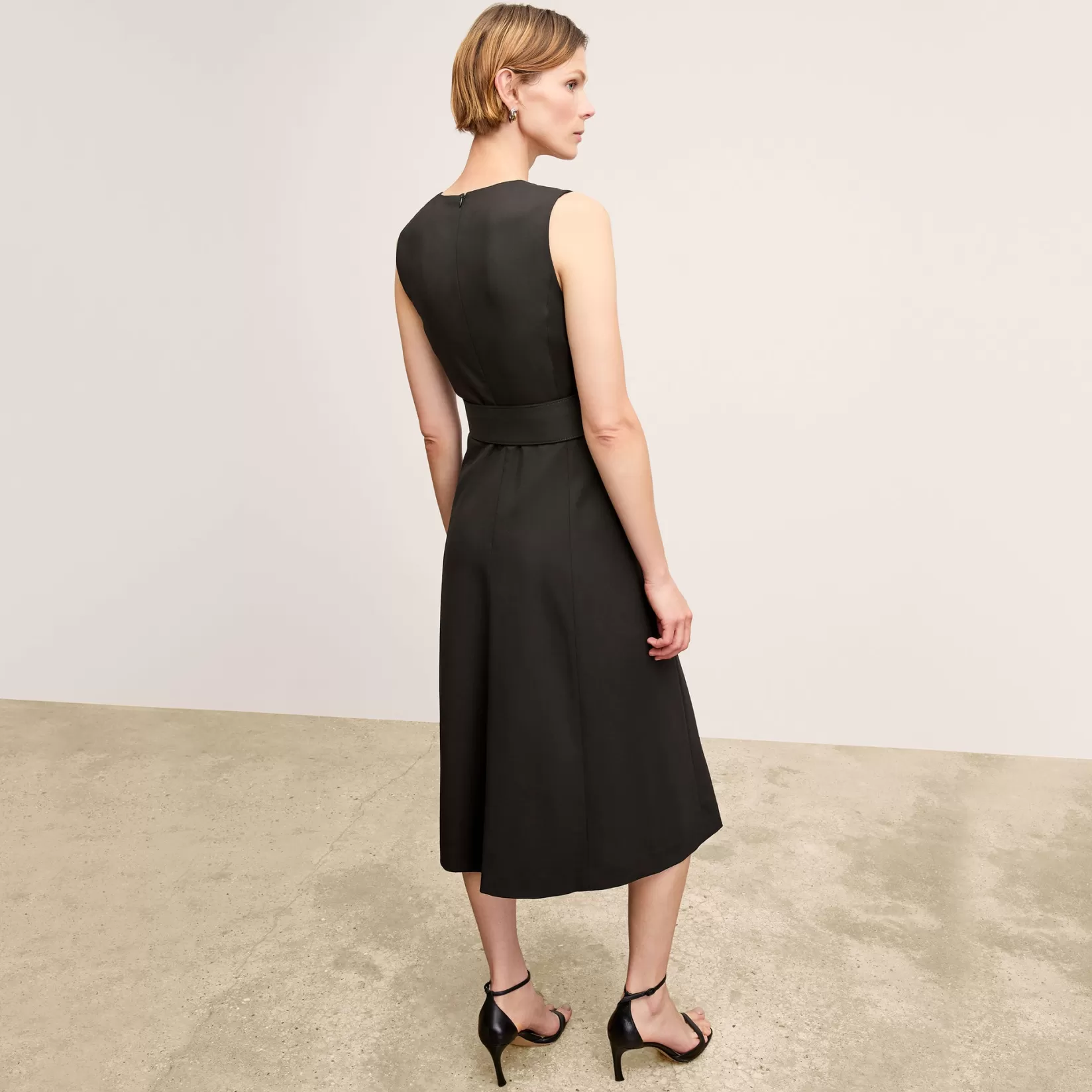 Dresses | Suiting | M.M.LaFleur The Angel Dress - Washable Wool Twill Black