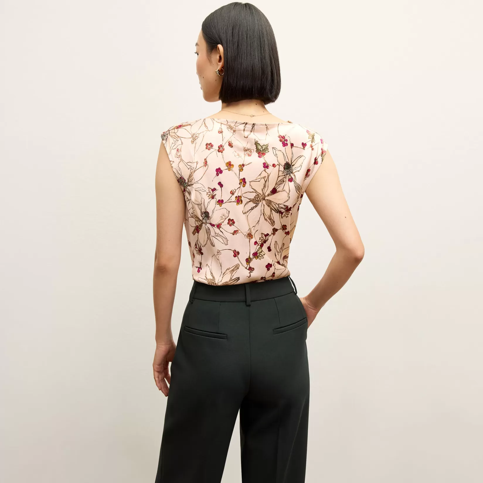 Tops | M.M.LaFleur The Nora Top - Washable Silk Charmeuse BotanicalPrint